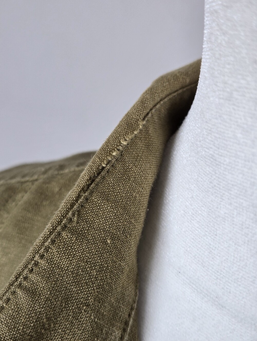 Saks Fifth Avenue Women's Olive Linen Button-Up Shirt & Wide-Leg Pants Set M - Picture 13 of 13